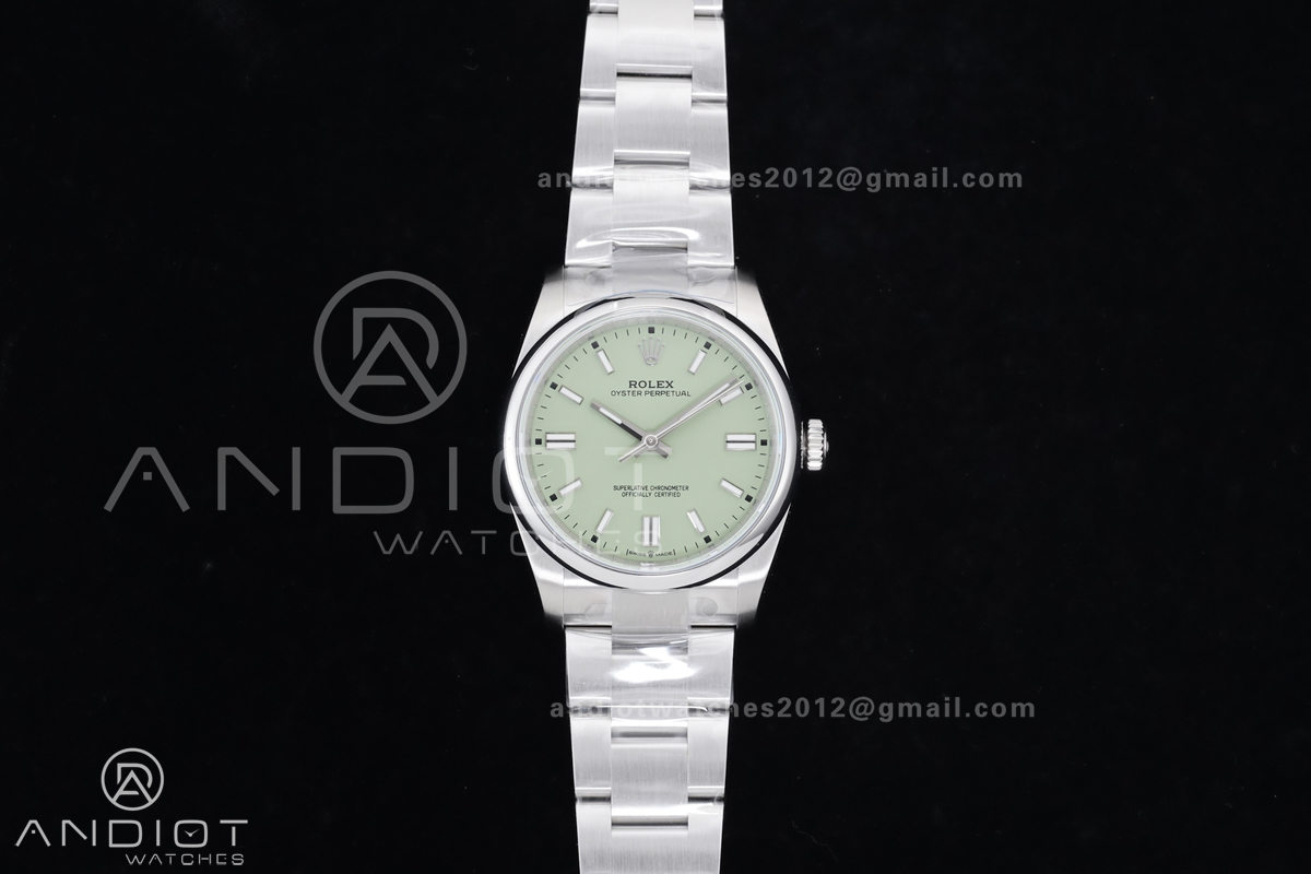 Oyster Perpetual 126000 36mm KRF 1:1 Best Edition 904L Steel Pistachio Dial VR3230