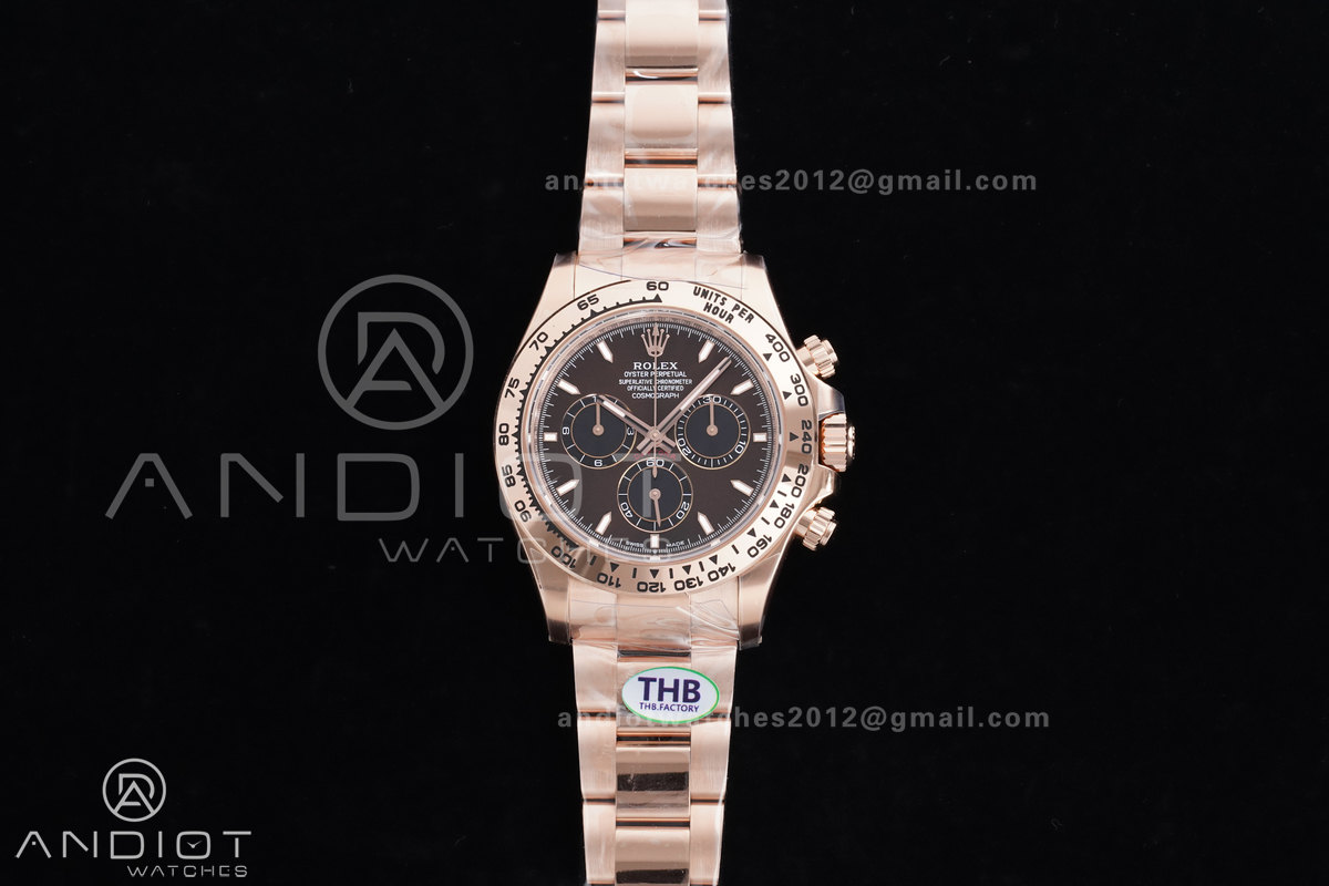 Daytona 126505 THBF 1:1 Best Edition Chocolate Dial on RG Bracelet 4131