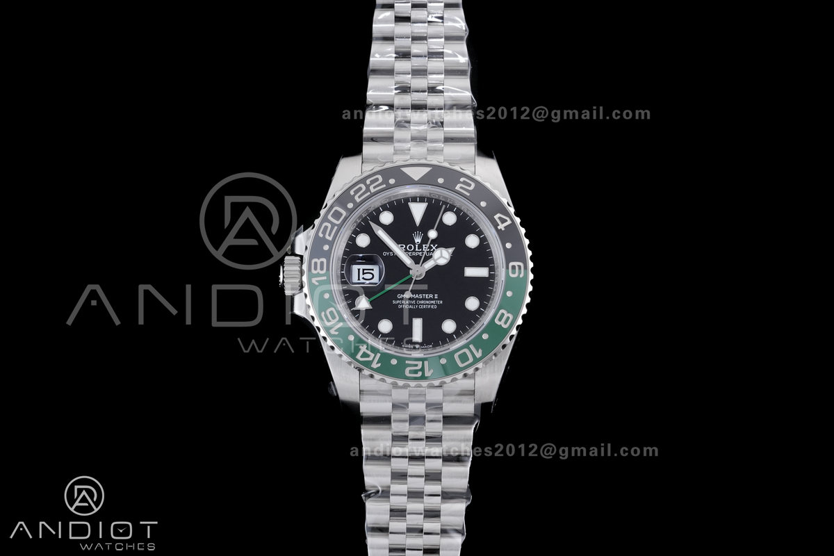 GMT-Master II 126720 VTNR 904L Steel V3 VSF 1:1 Sprite Best Edition Black Dial On Jubilee Bracelet DD3285
