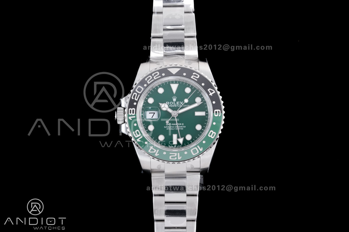 GMT-Master II 126729 VTNR 904L SS V3 VSF 1:1 Sprite Best Edition Green Dial On Oyster Bracelet DD3285