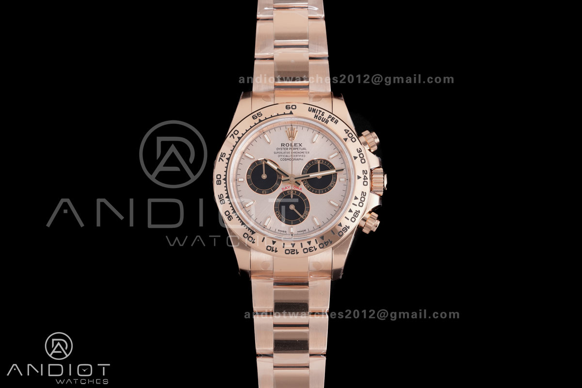 Daytona 126505 Gain Weight VSF 1:1 Best Edition RG Dial Black Sub-dial On Oyster Bracelet DD4131