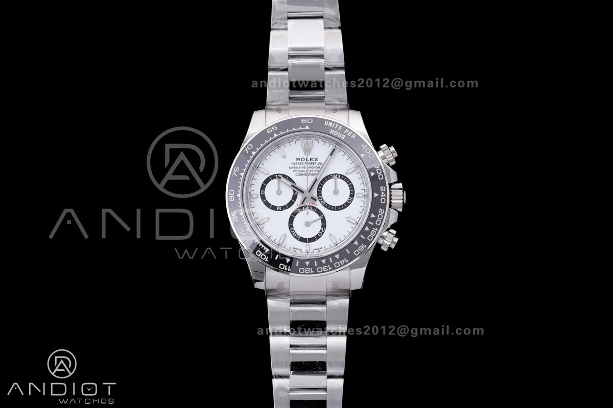 Daytona 126500 VSF 1:1 Best Edition 904L Steel White Dial on SS Bracelet DD4131