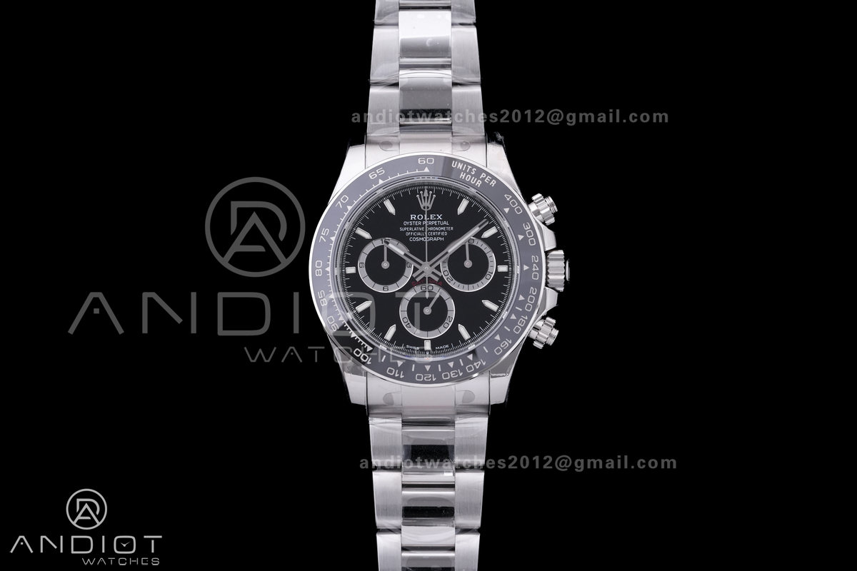 Daytona 126500 VSF 1:1 Best Edition 904L Steel Black Dial on SS Bracelet DD4131