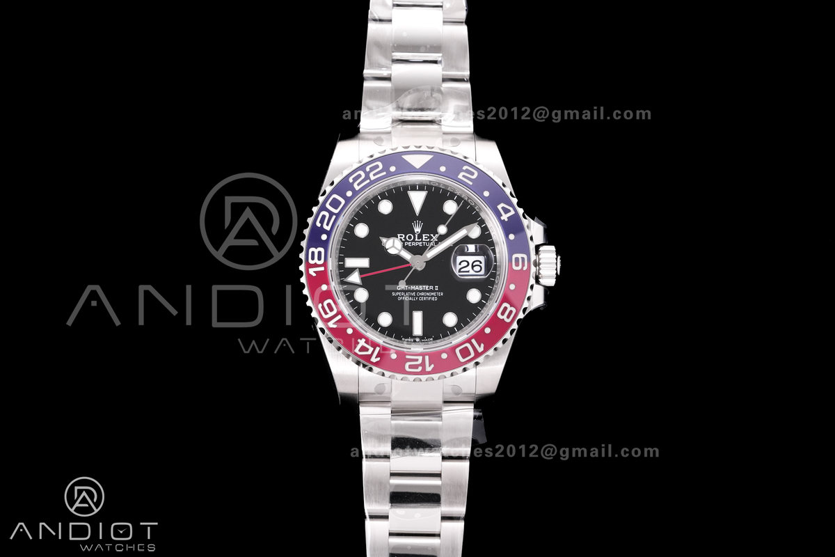 GMT-Master II 126710 BLRO Blue/Red Ceramic VSF Best Edition Pepsi on Oyster Bracelet DD3285 V3