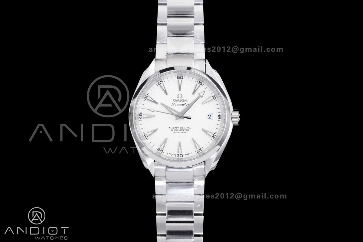 Aqua Terra 150M SS VSF 1:1 Best Edition White Dial on SS Bracelet A8500 Super Clone