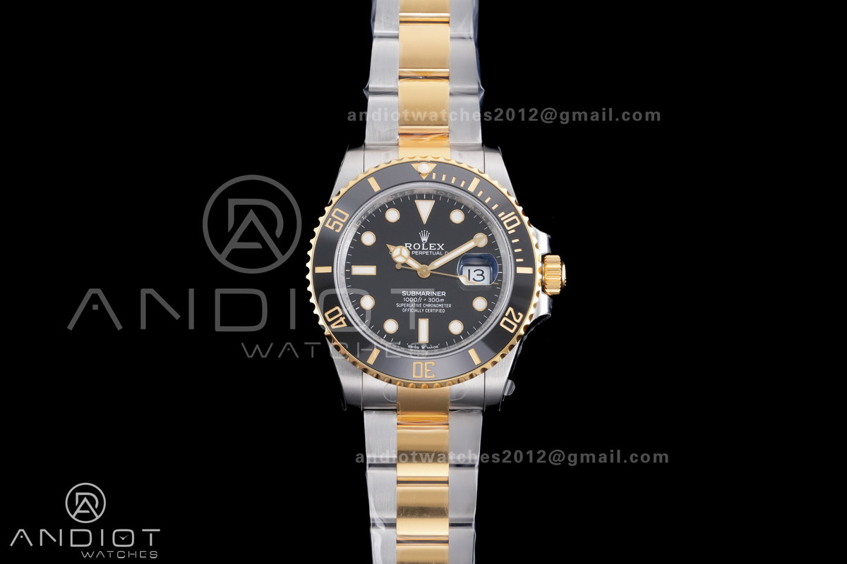 Submariner 126613 LN SS/YG Black Ceramic 904L Steel VSF 1:1 Best Edition VS3235