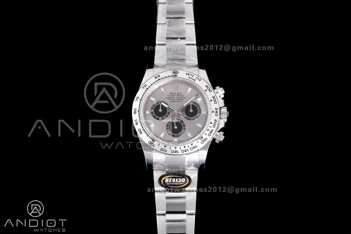 Daytona 116509 904 SS BTF 1:1 Best Edition Gray Dial On 904L SS Bracelet DD4130