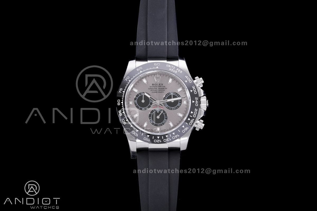 Daytona 116519 BTF 1:1 Best Edition Grey  Dial on Oysterflex Rubber Strap DD4130