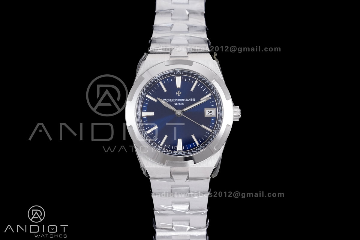 Overseas 4500V SS MKSF 1:1 Best Edition Blue Dial on SS Bracelet A5100