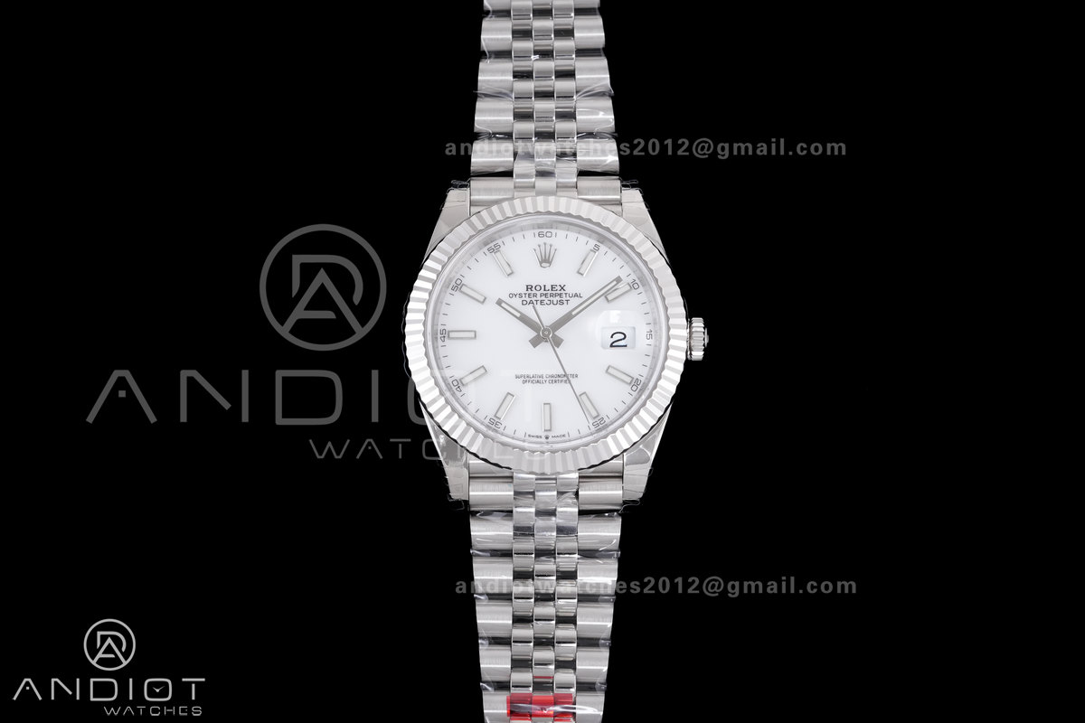 DateJust 41 126334 904L SS VSF 1:1 Best Edition White Dial on Jubilee Bracelet VS3235 V2