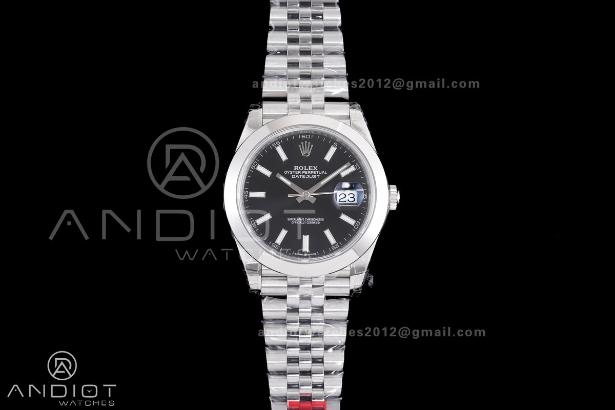DateJust 41 126300 904L SS VSF 1:1 Best Edition Black Dial on Jubilee Bracelet VS3235