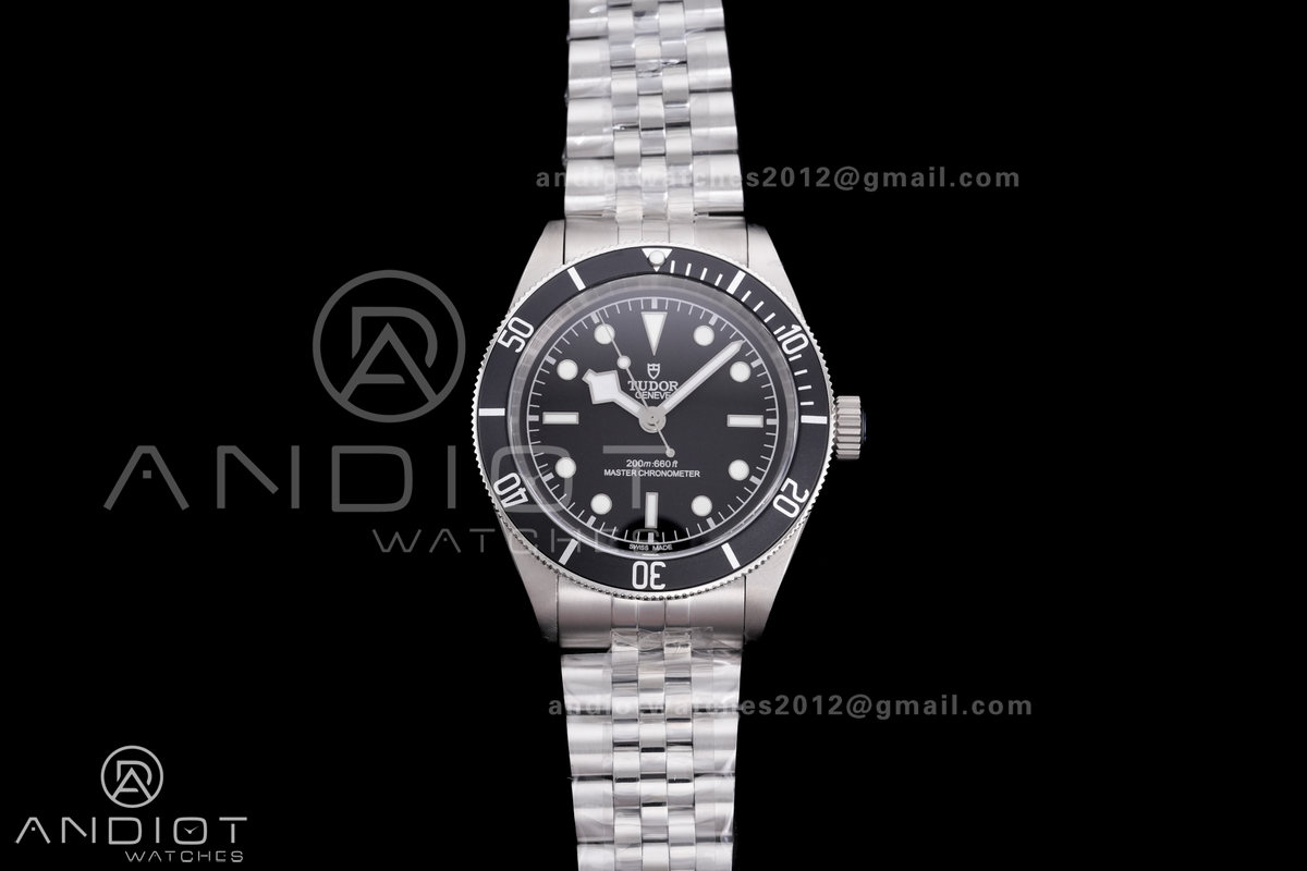Heritage Black Bay M7941A1A0NU-0003 41mm SS GRF 1:1 Best Edition Black Dial Black Bezel on SS Bracelet A2824