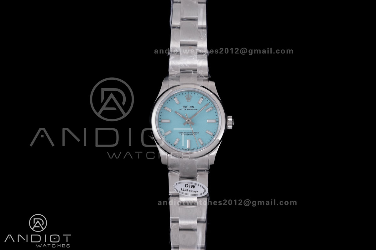 Oyster Perpetual 31mm 277200 DIWF Best Edition Turquoise Dial on SS Bracelet A2232