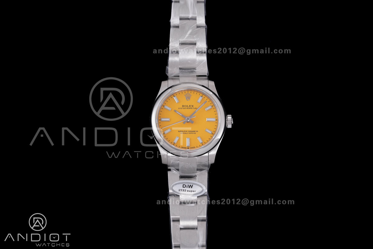 Oyster Perpetual 31mm 277200 DIWF Best Edition Yellow Dial on SS Bracelet A2232