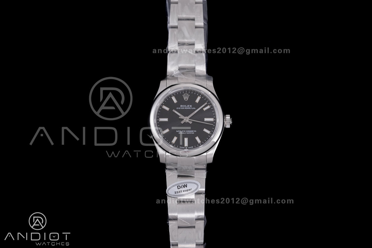 Oyster Perpetual 31mm 277200 DIWF Best Edition Black Dial on SS Bracelet A2232