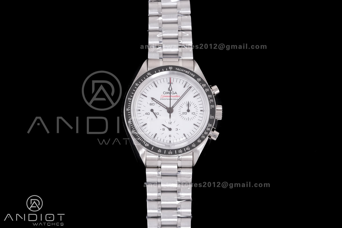 Speedmaster Professional SS N1F Best Edition White Dial On SS Bracelet Asian 3861