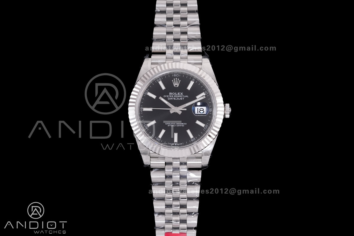 DateJust 41 126334 904L SS VSF 1:1 Best Edition V2 Black Dial On Jubilee Bracelet DD3235