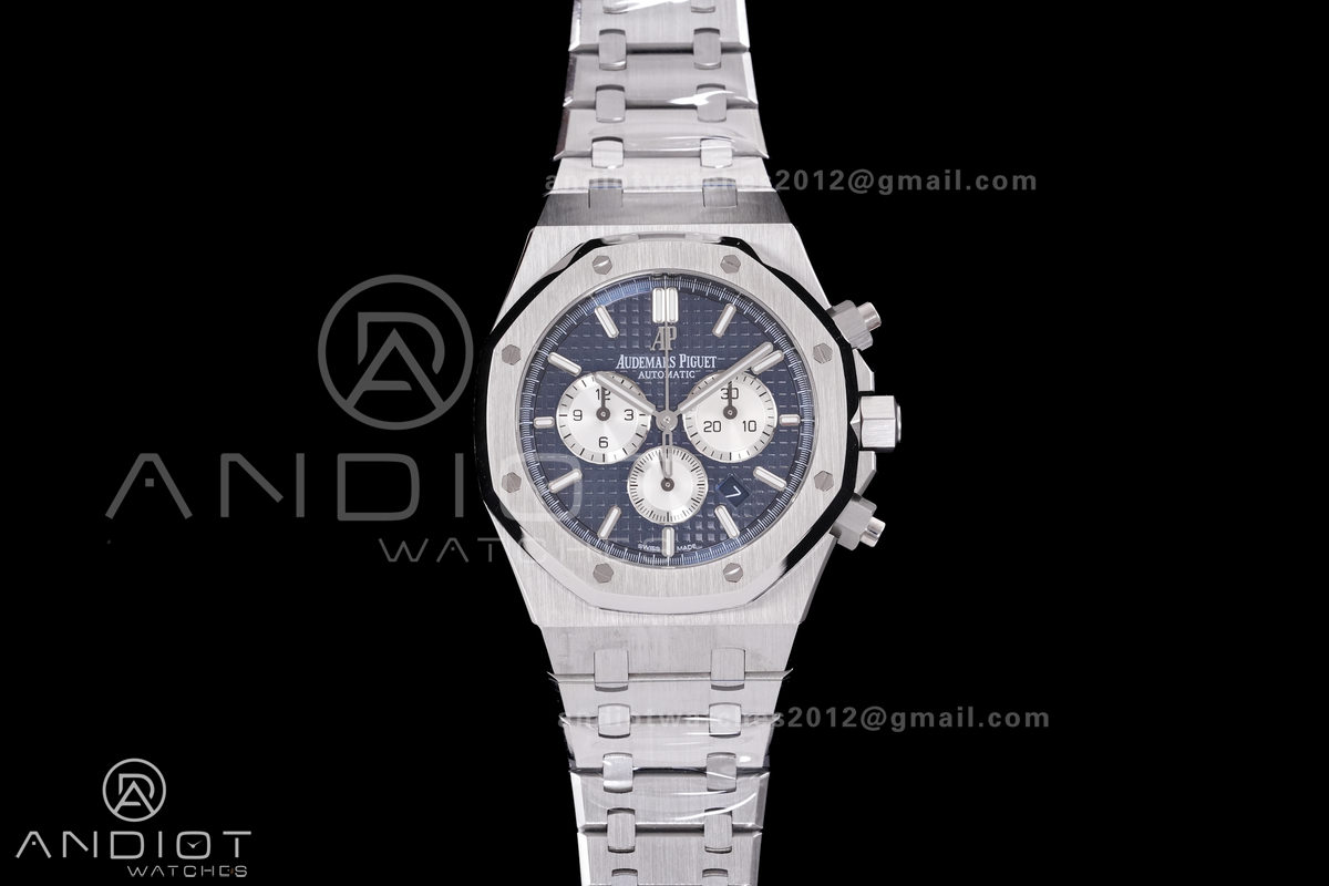 Royal Oak Chrono 26331 SS APSF 1:1 Best Edition Blue Dial on SS Bracelet A2385