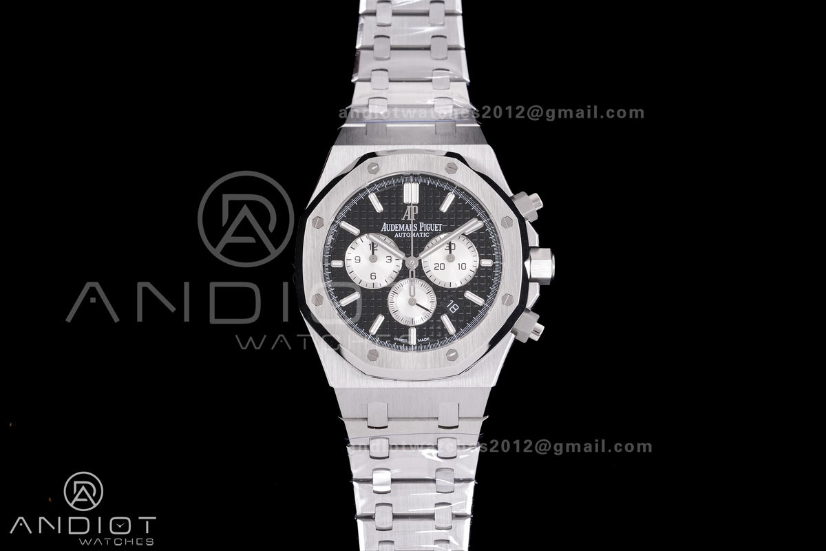 Royal Oak Chrono 26331 SS APSF 1:1 Best Edition Black Dial on SS Bracelet A2385