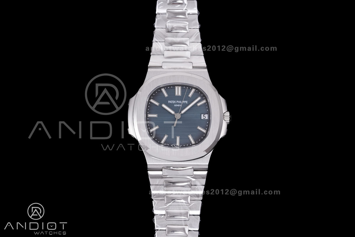Nautilus 5711 DDF 1:1 Best Edition New Blue Textured Dial on SS Bracelet DD324 Super Clone