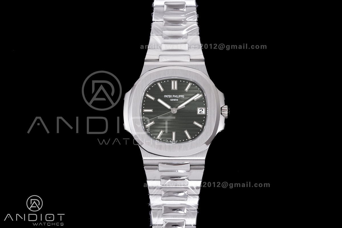 Nautilus 5711 DDF 1:1 Best Edition Green Textured Dial on SS Bracelet DD324 Super Clone