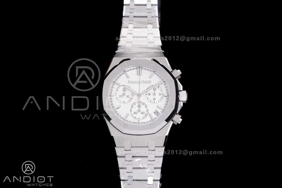 Royal Oak Chrono 26240 SS DDF 1:1 Best Edition Silver Dial on SS Bracelet DD4401 Super Clone