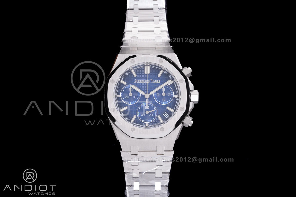 Royal Oak Chrono 26240 SS DDF 1:1 Best Edition Blue Dial on SS Bracelet DD4401 Super Clone