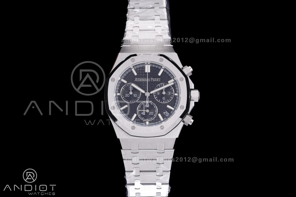 Royal Oak Chrono 26240 SS DDF 1:1 Best Edition Black Dial on SS Bracelet DD4401 Super Clone