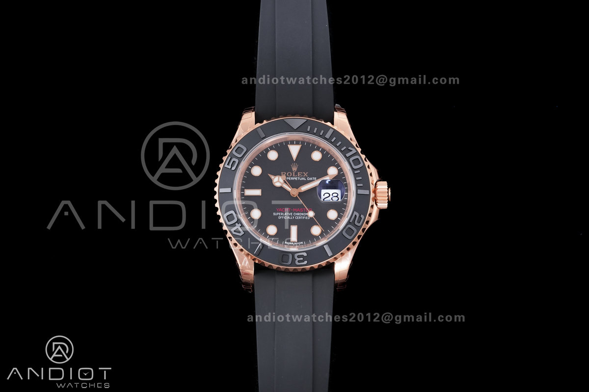 Yacht-Master 116655 VSF 1:1 Best Edition Black Ceramic Bezel on Oysterflex Rubber Strap VS3135
