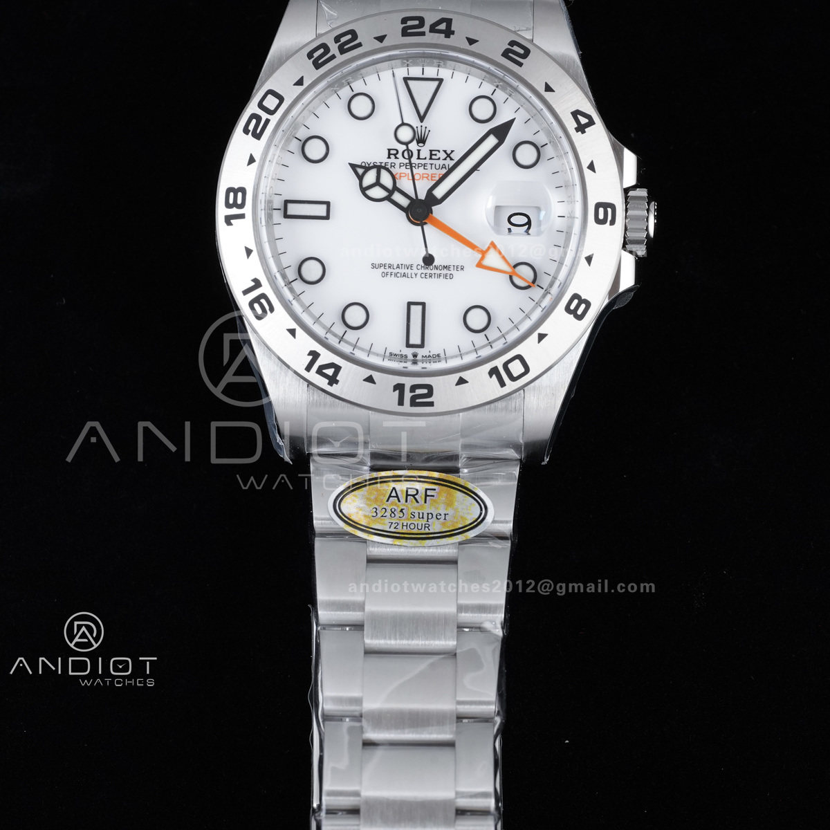 Explorer II 42mm 226570 904L SS ARF 1:1 Best Edition White Dial on Bracelet SH3285 CHS