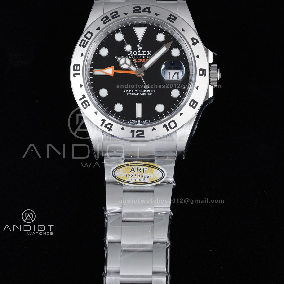 Explorer II 42mm 226570 904L SS ARF 1:1 Best Edition Black Dial on Bracelet SH3285 CHS