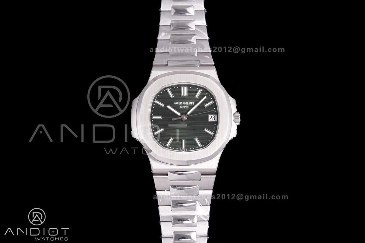 Nautilus 5711 BBF 1:1 Best Edition Green Textured Dial on SS Bracelet DD324 Super Clone