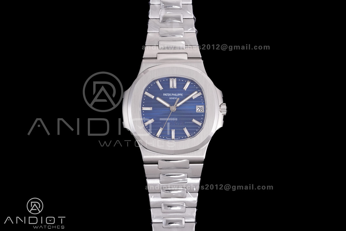  Nautilus 5711 BBF 1:1 Best Edition 40th Anniversary Blue Dial on SS Bracelet DD324 Super Clone