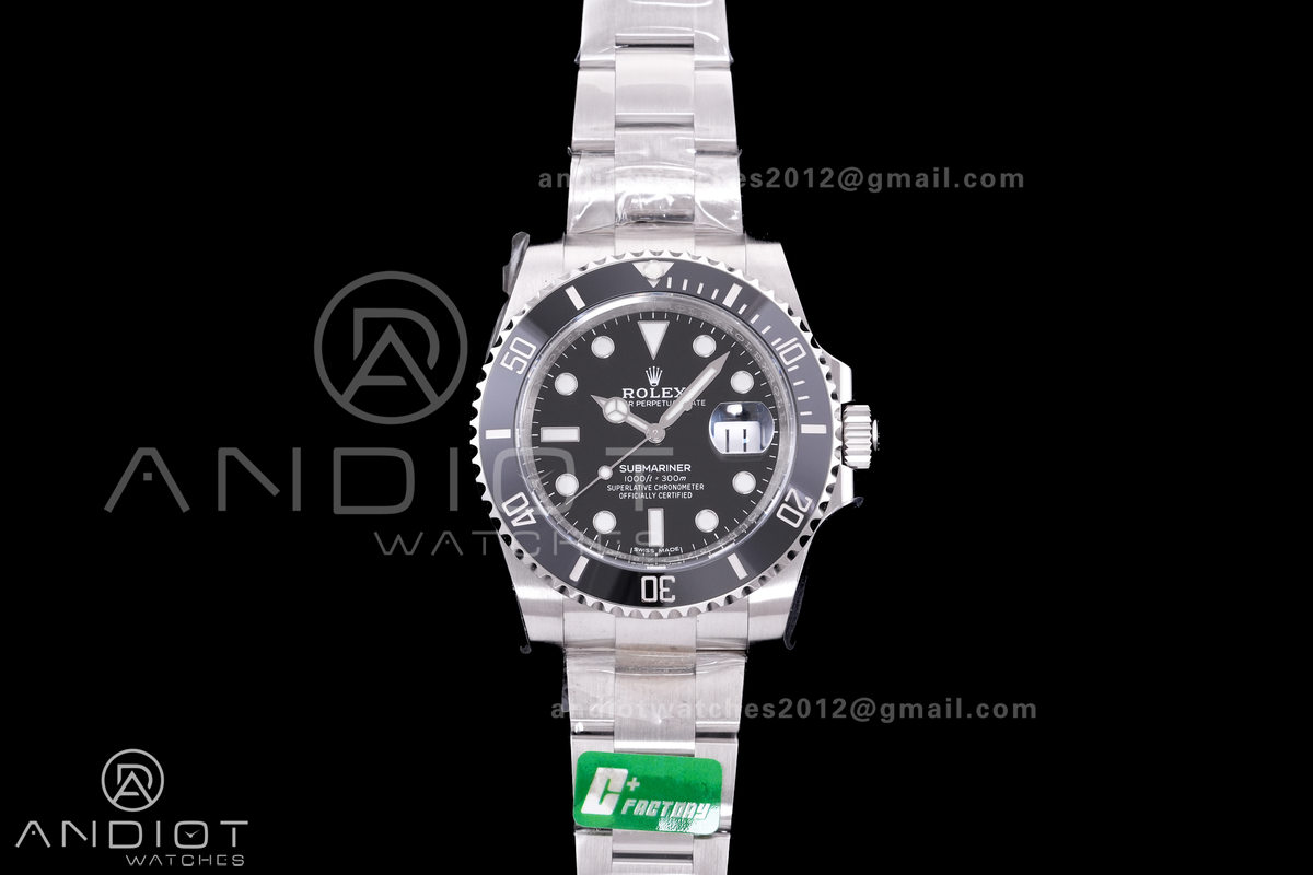 Submariner 116610 LN Black Ceramic C+F 904L 1:1 Best Edition On SS Bracelet VR3135