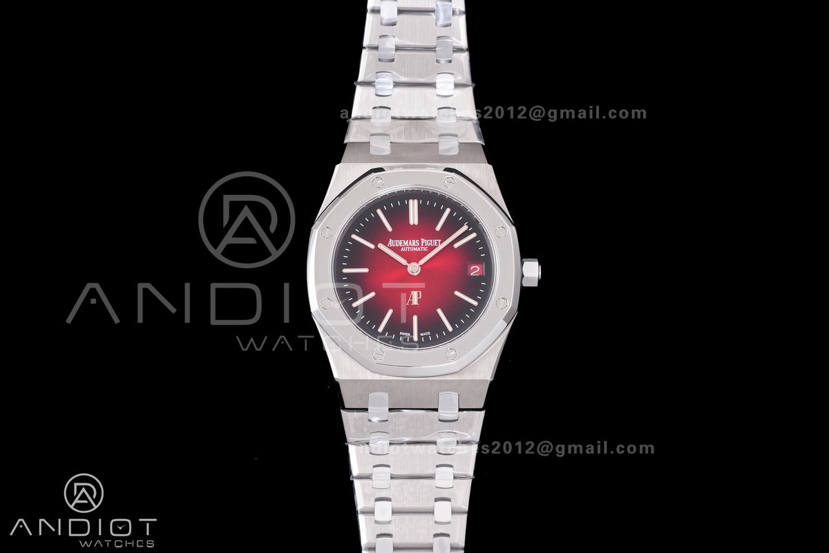 Royal Oak 39mm Titanium 16202XT ZF 1:1 Best Edition Red Dial on Bracelet A7121