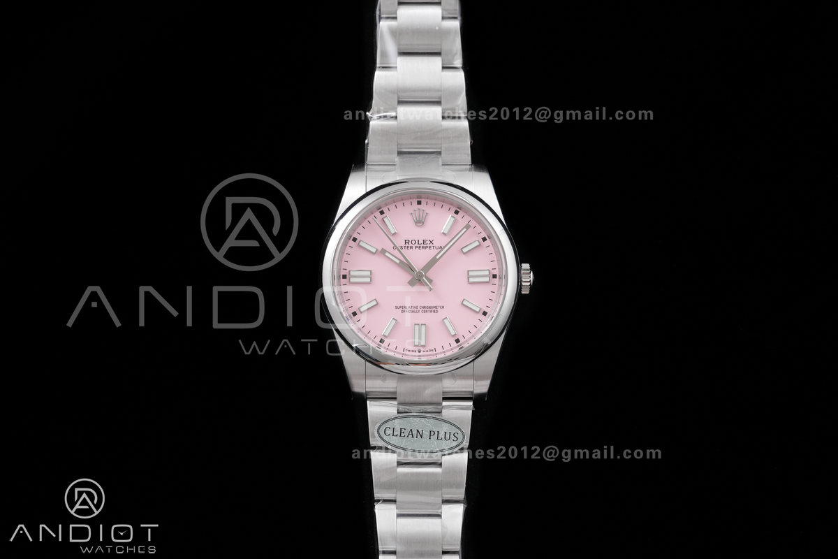 Oyster Perpetual 124300 41mm Clean Plus 1:1 Best Edition 904L Steel Pink Dial DD3230