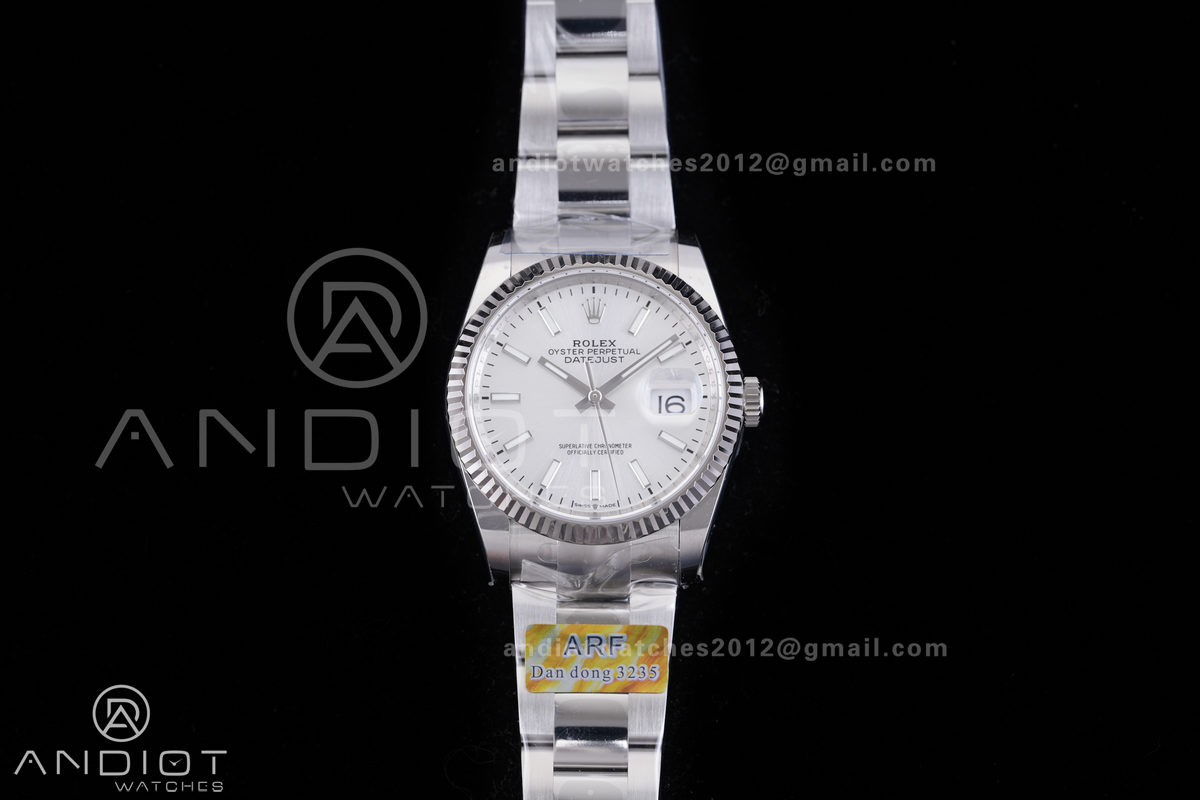 DateJust 36 SS 126234 ARF 1:1 Best Edition Silver Dial on Oyster Bracelet DD3235