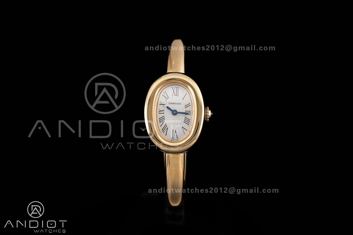 Baignoire Watch YG AF 1:1 Best Edition Silver Dial On YG Bracelet RONDA Quartz