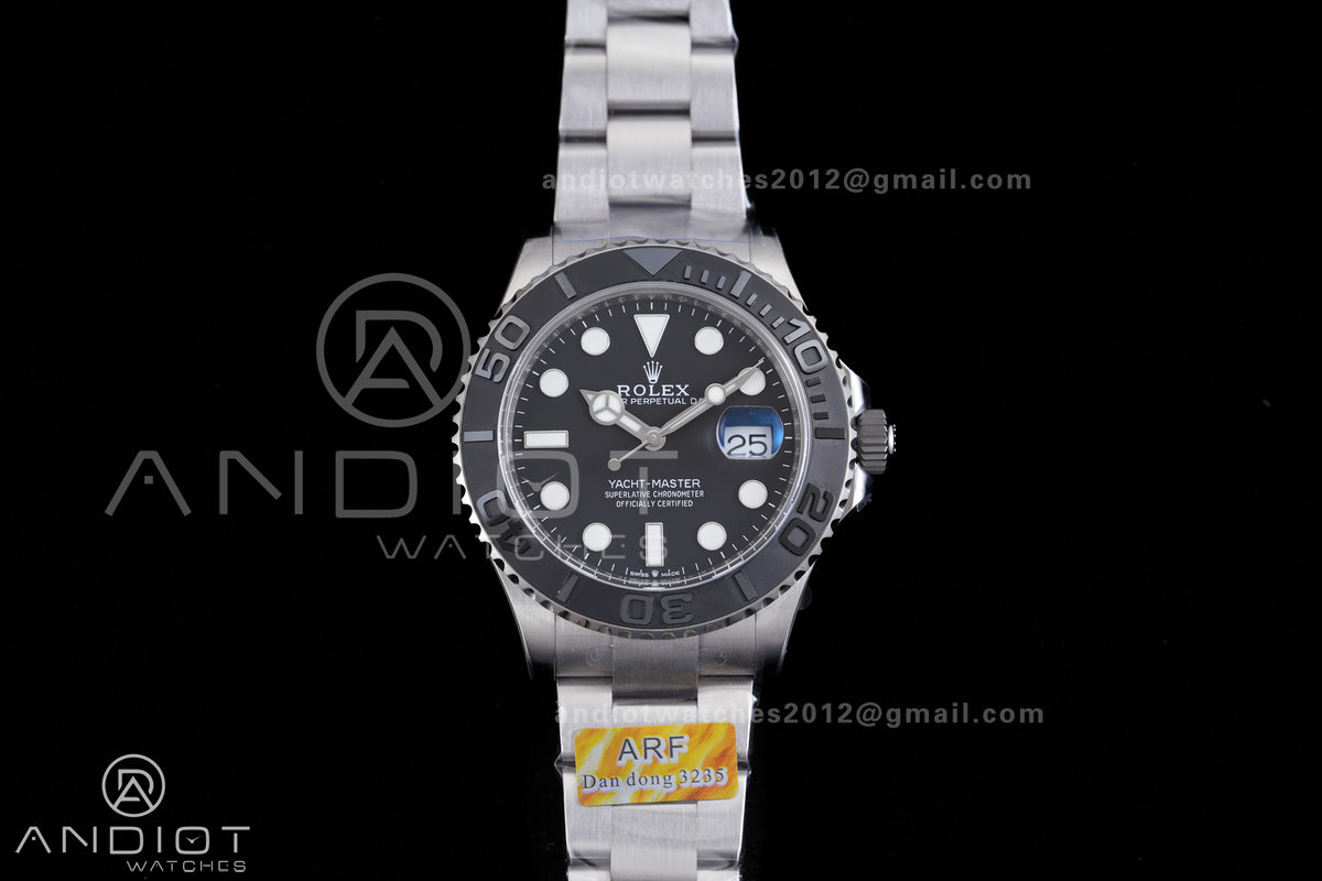 Yacht-Master 226627 Titanium ARF 1:1 Best Edition Black Dial On Titanium Bracelet DD3235