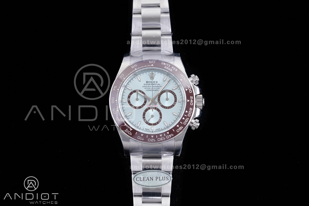 Daytona 126506 Clean Plus 1:1 Best Edition 904L Steel Ice Blue Dial Lume Marker on SS Braclet DD4131