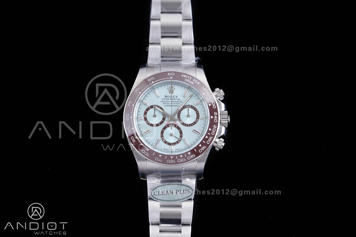 Daytona 126506 Clean Plus 1:1 Best Edition 904L Steel Ice Blue Dial Crystal Marker on SS Braclet DD4131