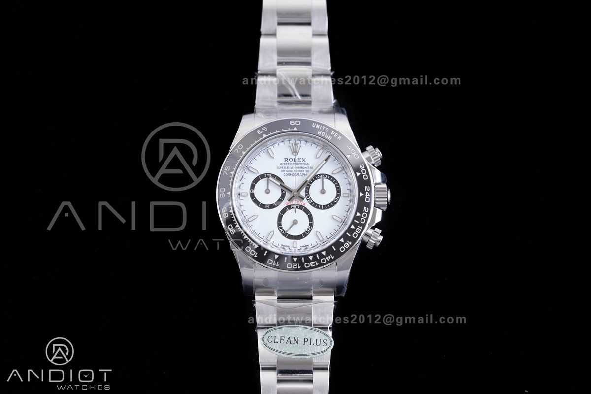 Daytona 126500 Clean Plus 1:1 Best Edition 904L Steel White Dial on SS Braclet DD4131