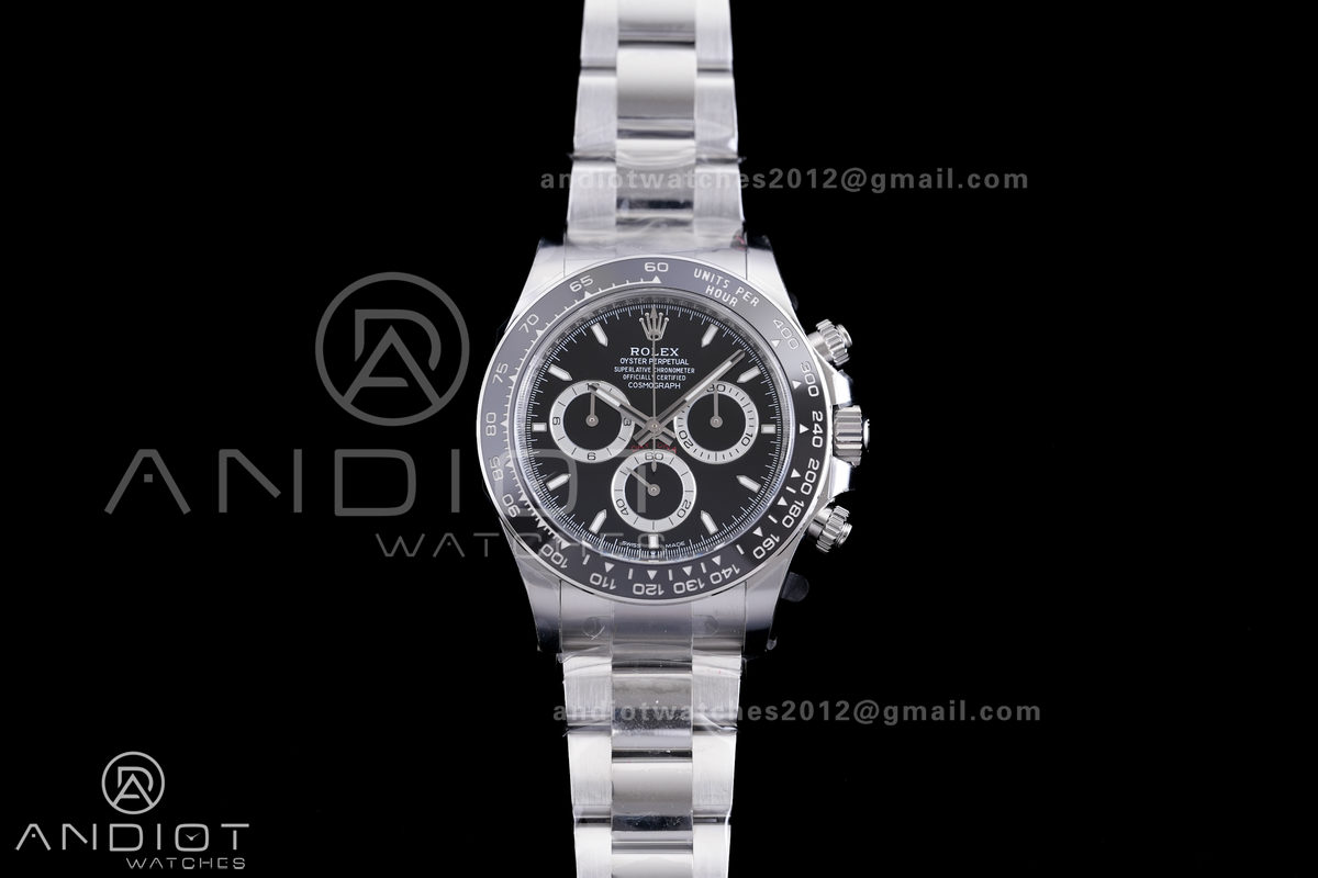 Daytona 126500 Clean Plus 1:1 Best Edition 904L Steel Black Dial on SS Braclet DD4131