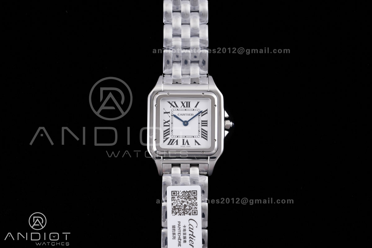 Panthère Ladies 31mm SS AF 1:1 Best Edition White Dial on SS Bracelet Ronda Quartz