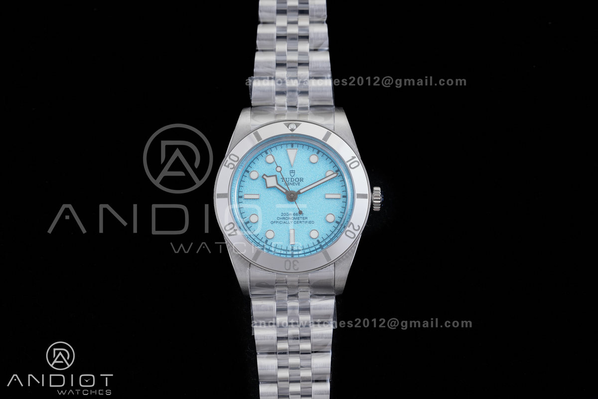 Heritage Black Bay 37mm SS ZF Lagoon 1:1 Best Edition Tiffany Blue Dial on SS Bracelet A2824