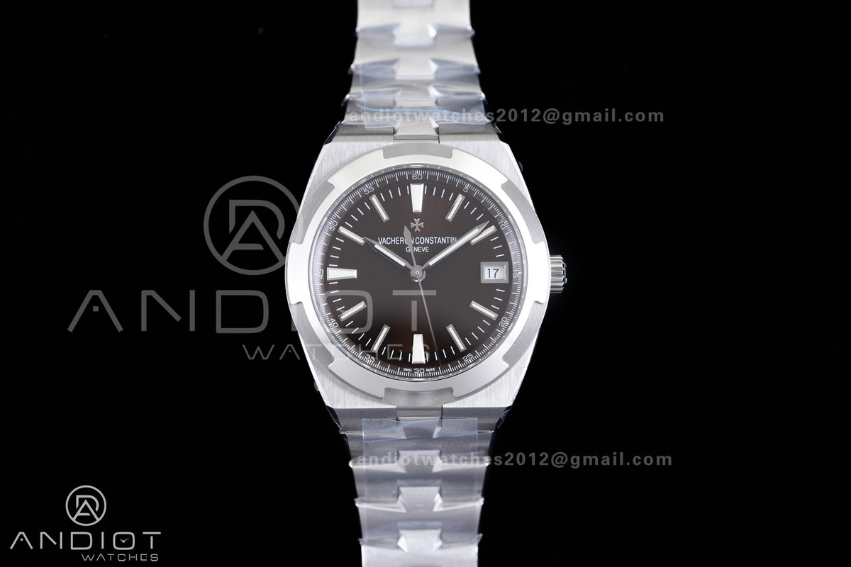 Overseas 4500V SS 8F 1:1 Best Edition Brown Dial on SS Bracelet A5100