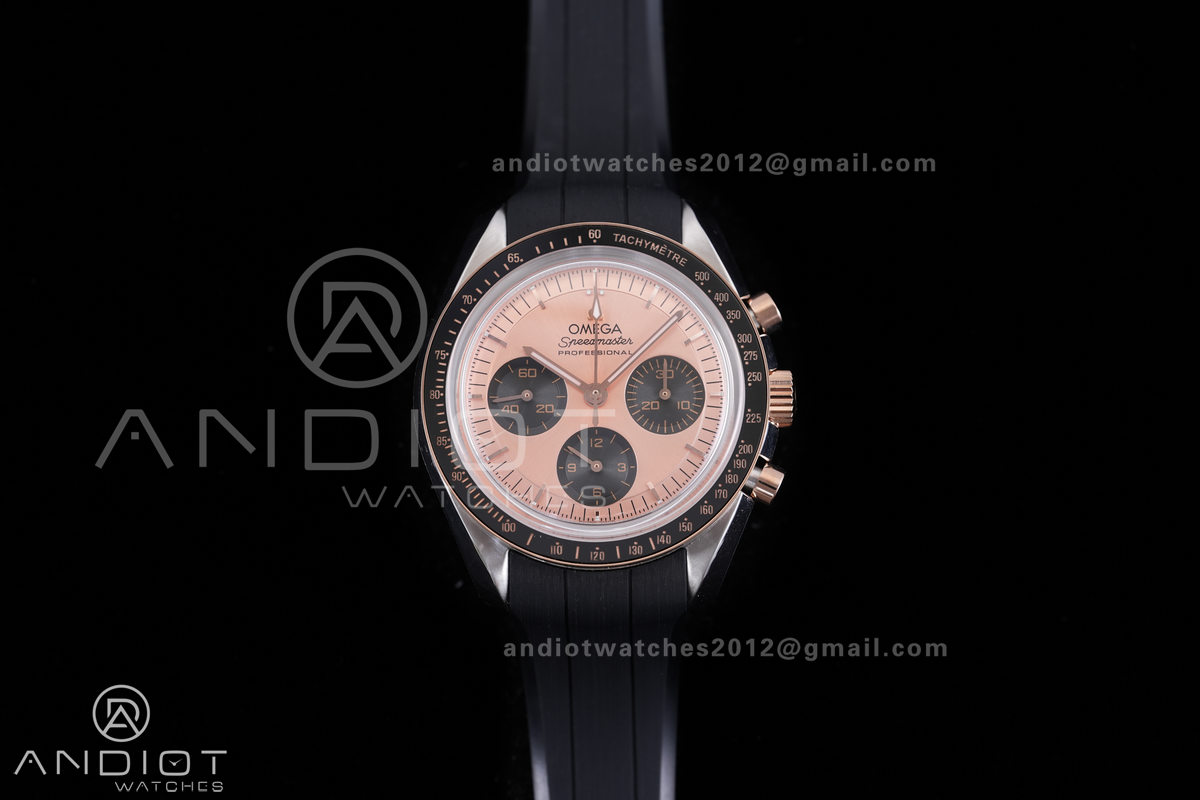 Speedmaster SS/RG N1F Best Edition RG Dial on Black Rubber Strap A3861