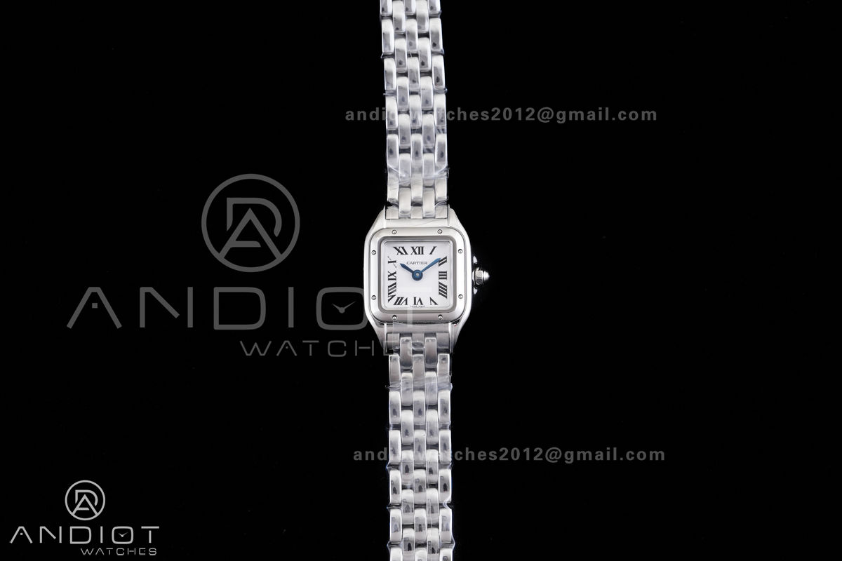 Panthère Mini 19mm BBA 1:1 Best Edition SS White Dial on SS Bracelet Ronda Quartz