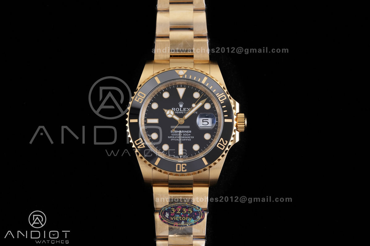 Submariner 126618 LN Black Ceramic VF 1:1 Best Edition 904L Steel on YG Bracelet DD3235