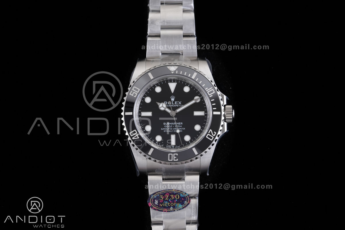 Submariner 41mm 124060 No Date Black Ceramic 904L Steel VF 1:1 Best Edition DD3230